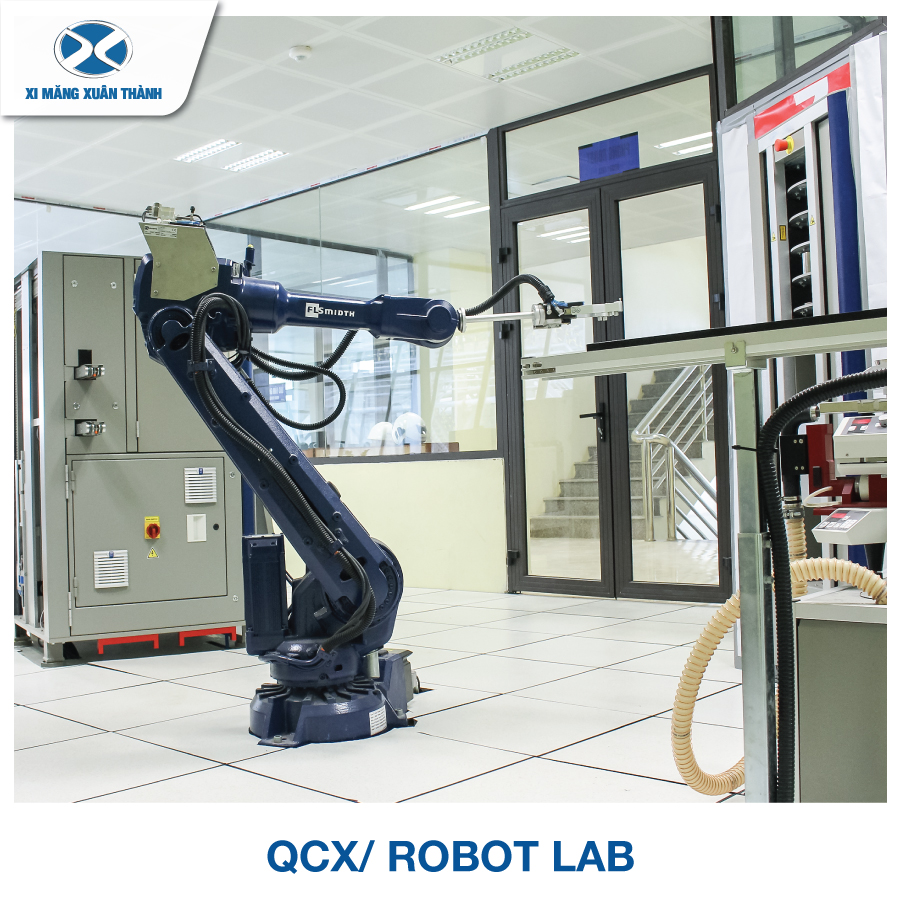 Smart robots and machines at Xuan Thanh Cement's Laboratory